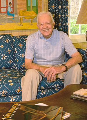 President Jimmy Carter in his Home Office