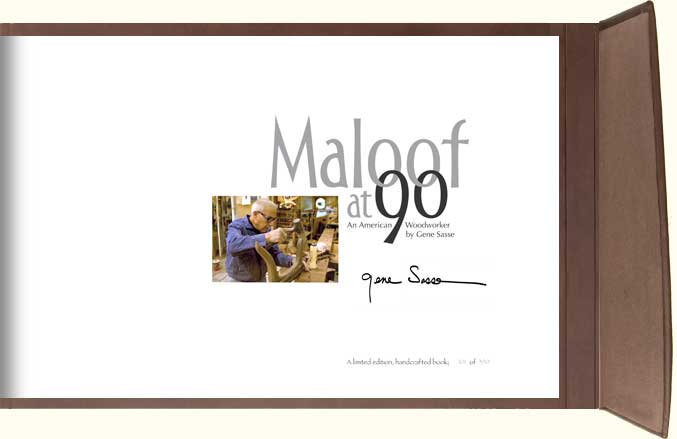 Maloof at 90 - Title Page